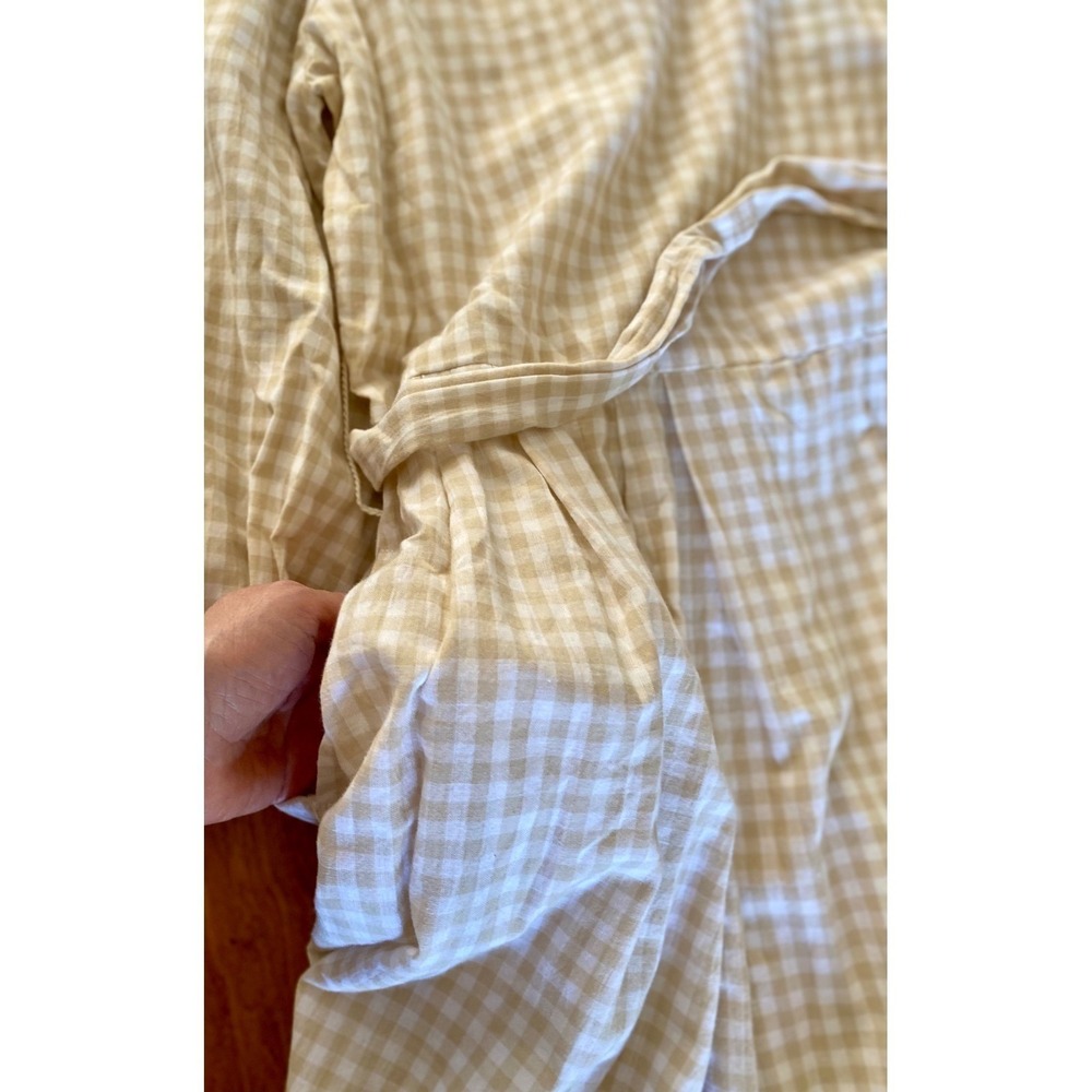 NEW JessaKae Women's Gingham Dress Long Sleeve Midi Cottagecore Prairie Large - Picture 10 of 15